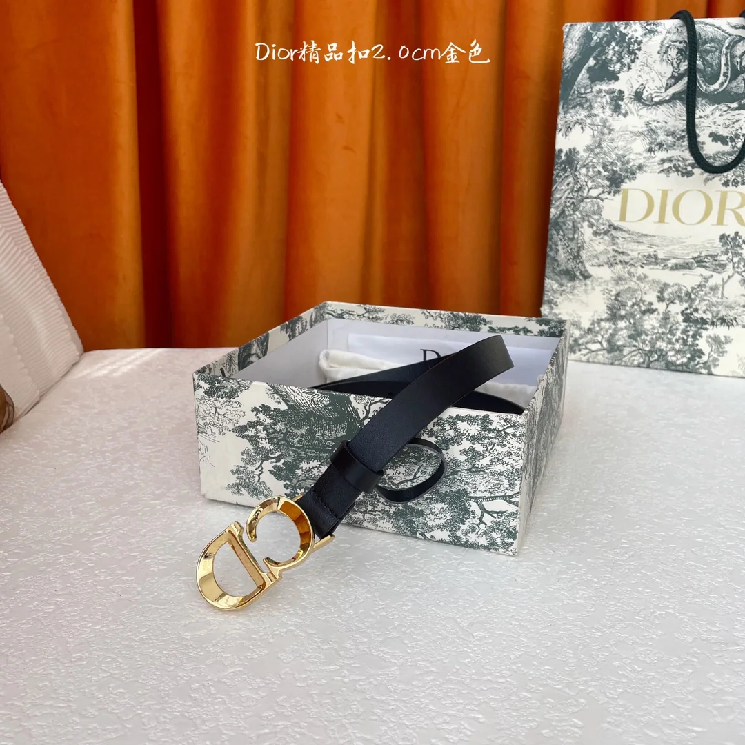 디올 CD 버클 가죽 벨트 상세 이미지 1