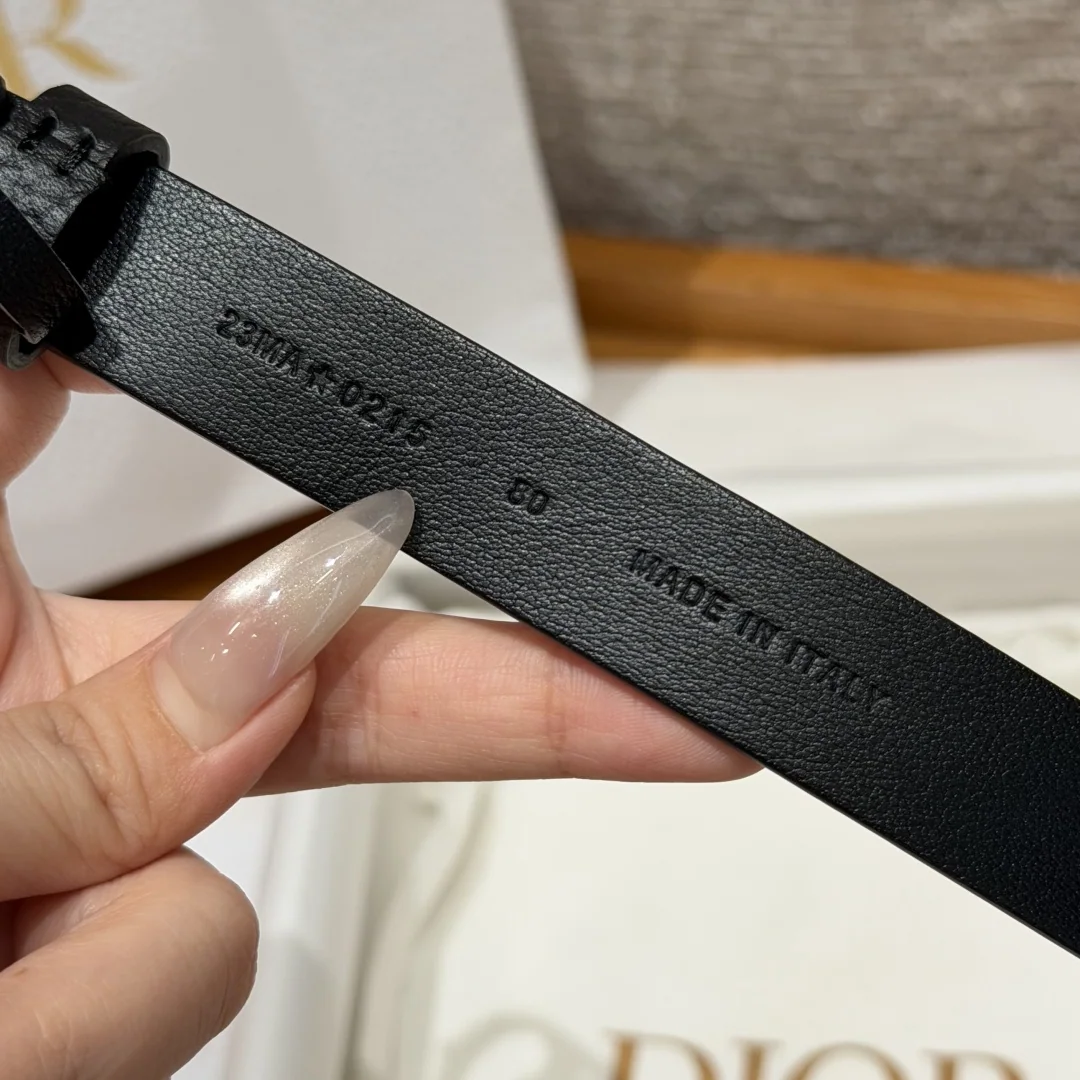 디올 CD 잠금장치 송아지가죽 벨트 20mm 상세 이미지 7