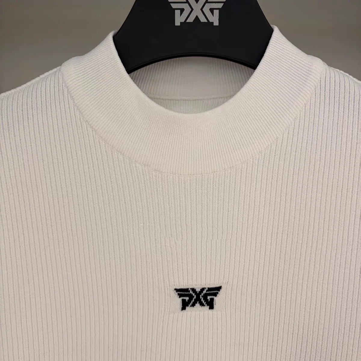 PXG 여성 쿨필 니트 반소매 탑 상세 이미지 8