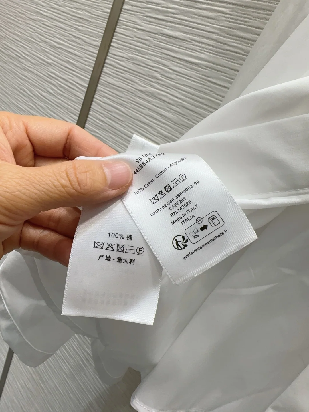 디올 셔츠 원피스 여성용 상세 이미지 7