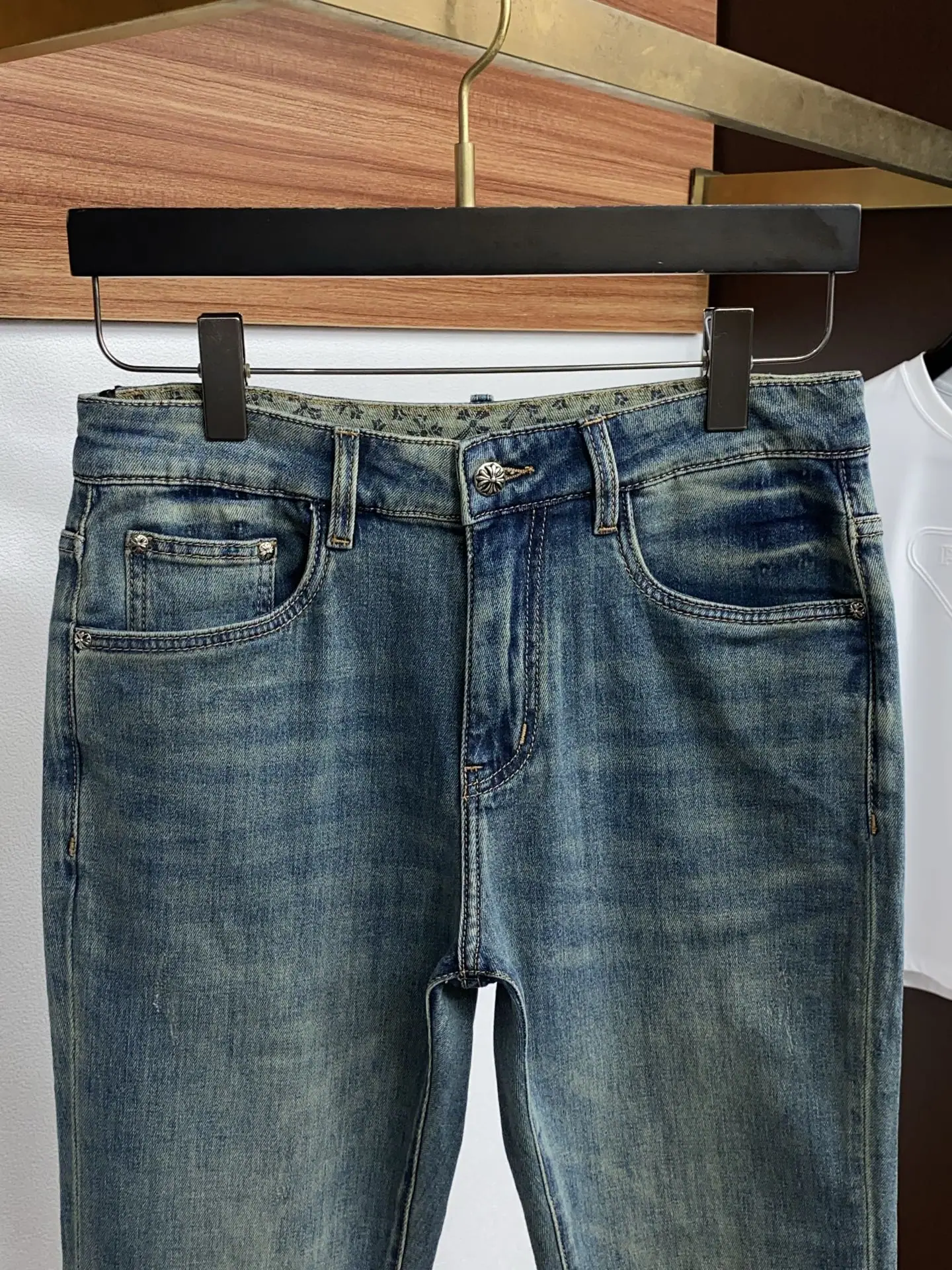 크롬하츠 데님 남성 바지 상세 이미지 3