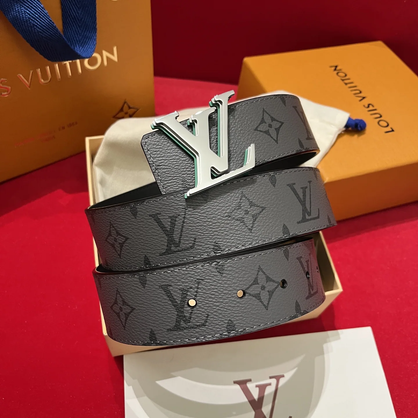 루이비통 LV 옵티컬 버클 캔버스 벨트 상세 이미지 9