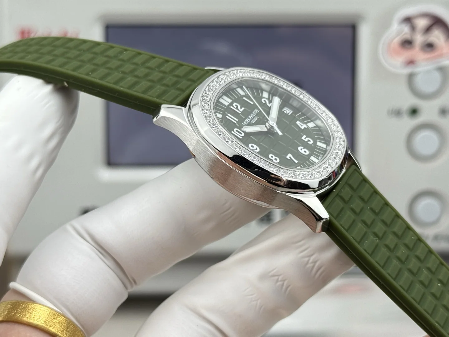 파텍필립 아쿠아넛 자동 여성용 GR 공장 레플리카 44065 Patek Philippe 상세 이미지 6