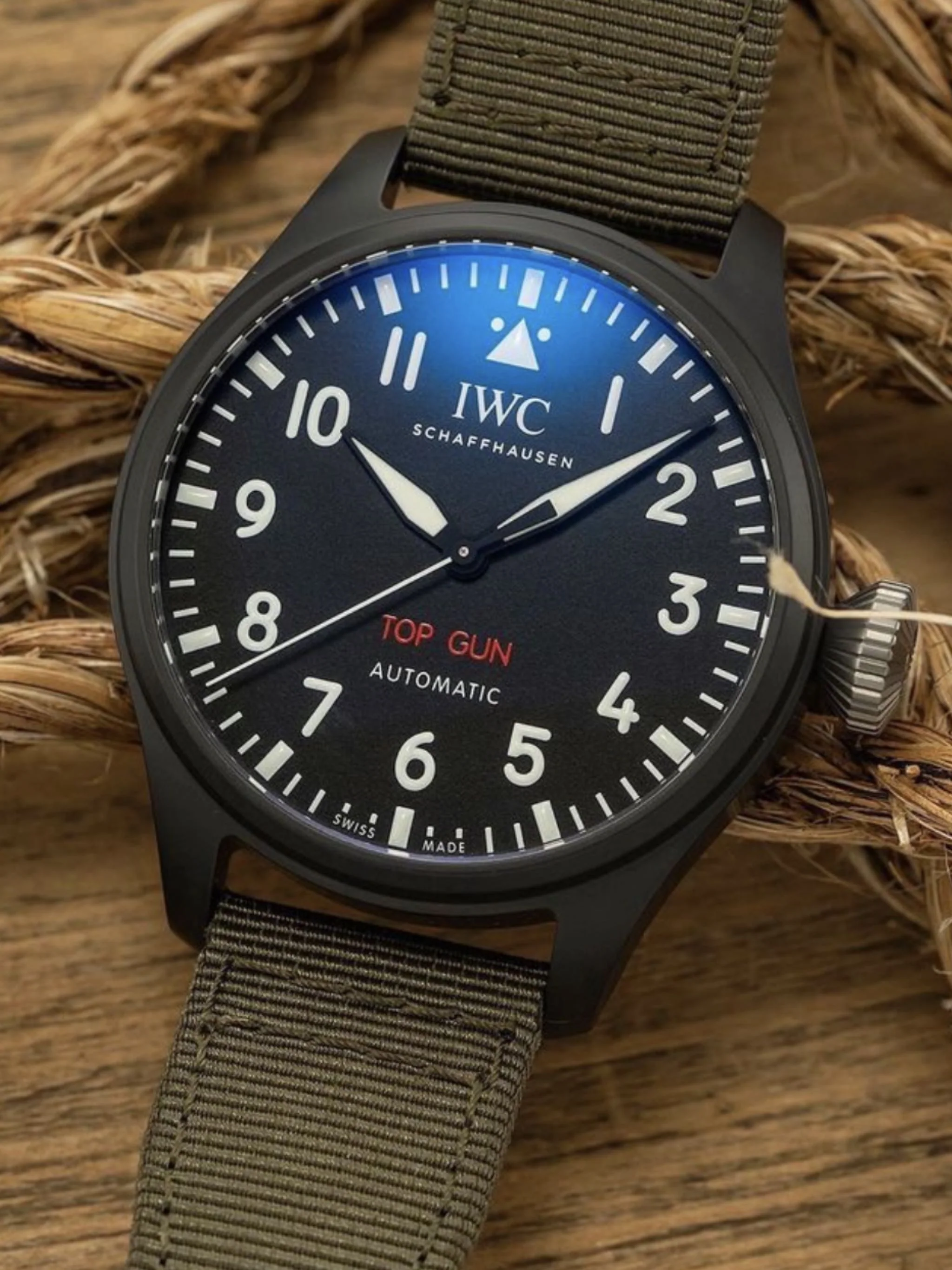 IWC 탑건 블랙 세라믹 시계 42529