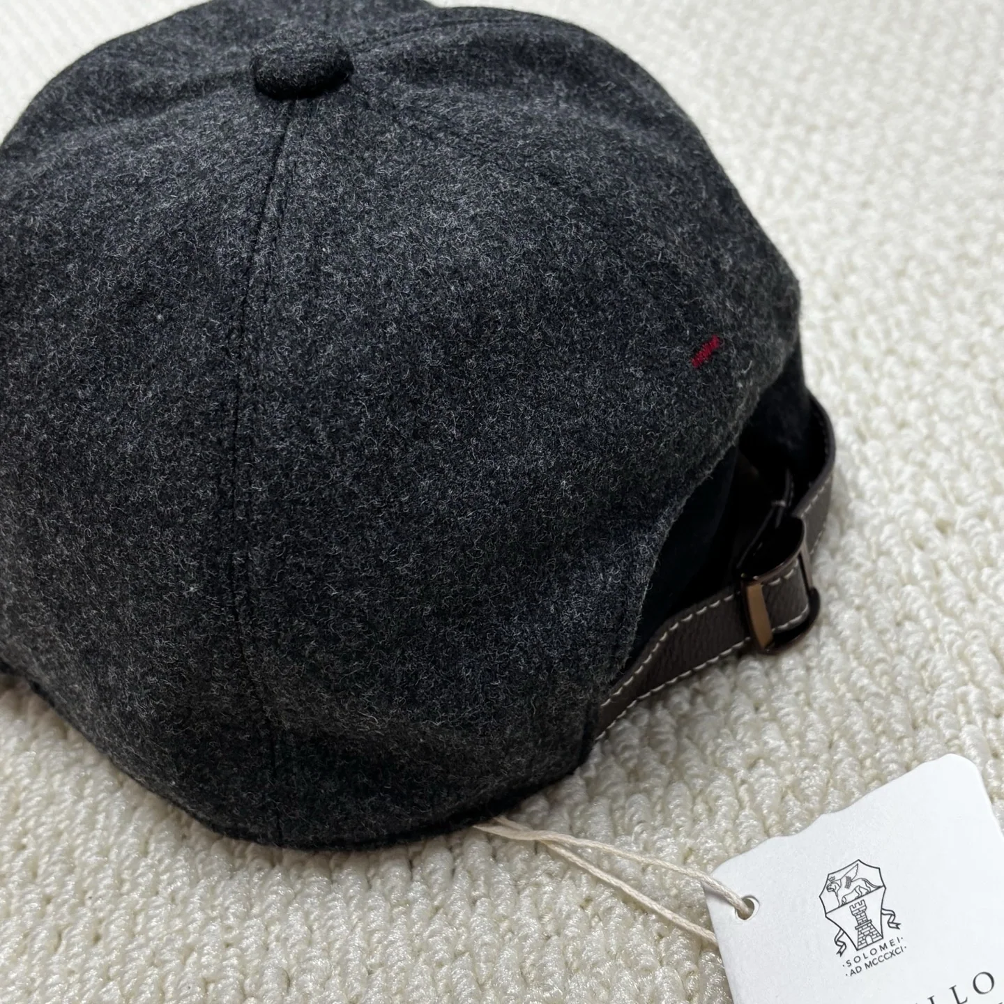 브루넬로쿠치넬리 가죽 버클 조절 베이스볼 캡 상세 이미지 6