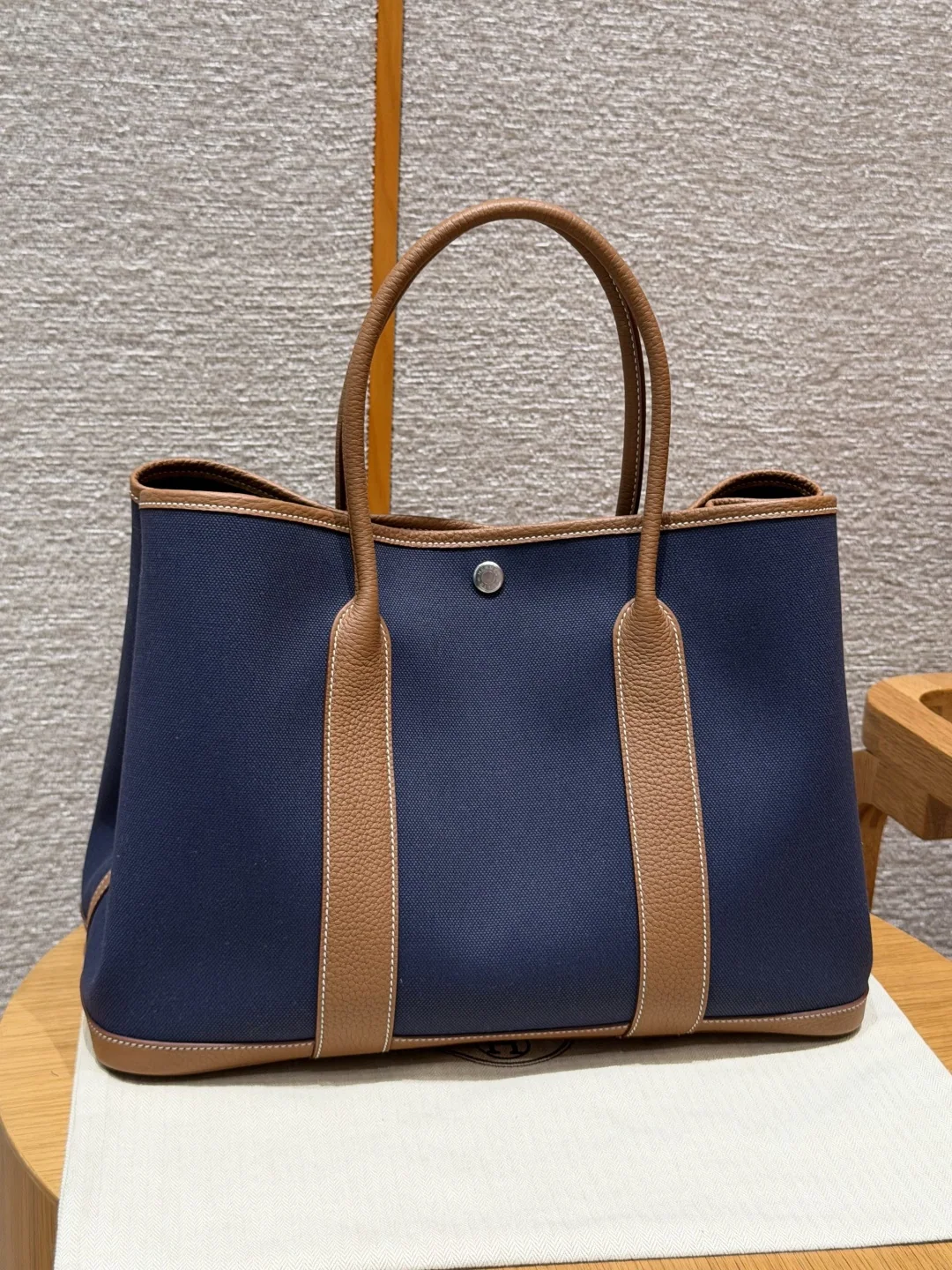 에르메스 가든파티 30 cm 캔버스 가방 144617