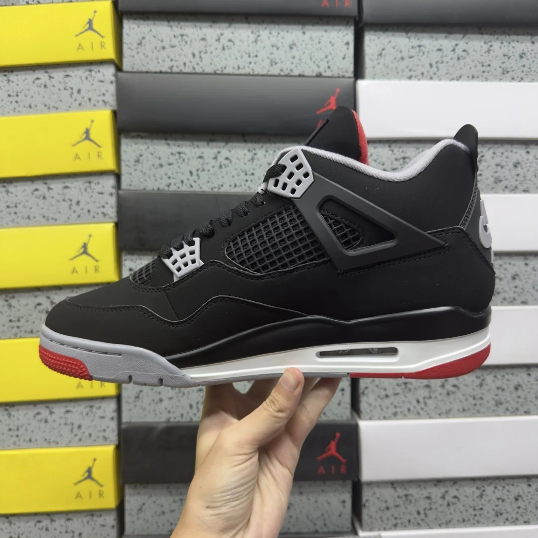 나이키 [GX] 조던 4 레트로 OG IX8180-001 201885 Nike Jordan 4 Retro OG Bred 2026 상세 이미지 5