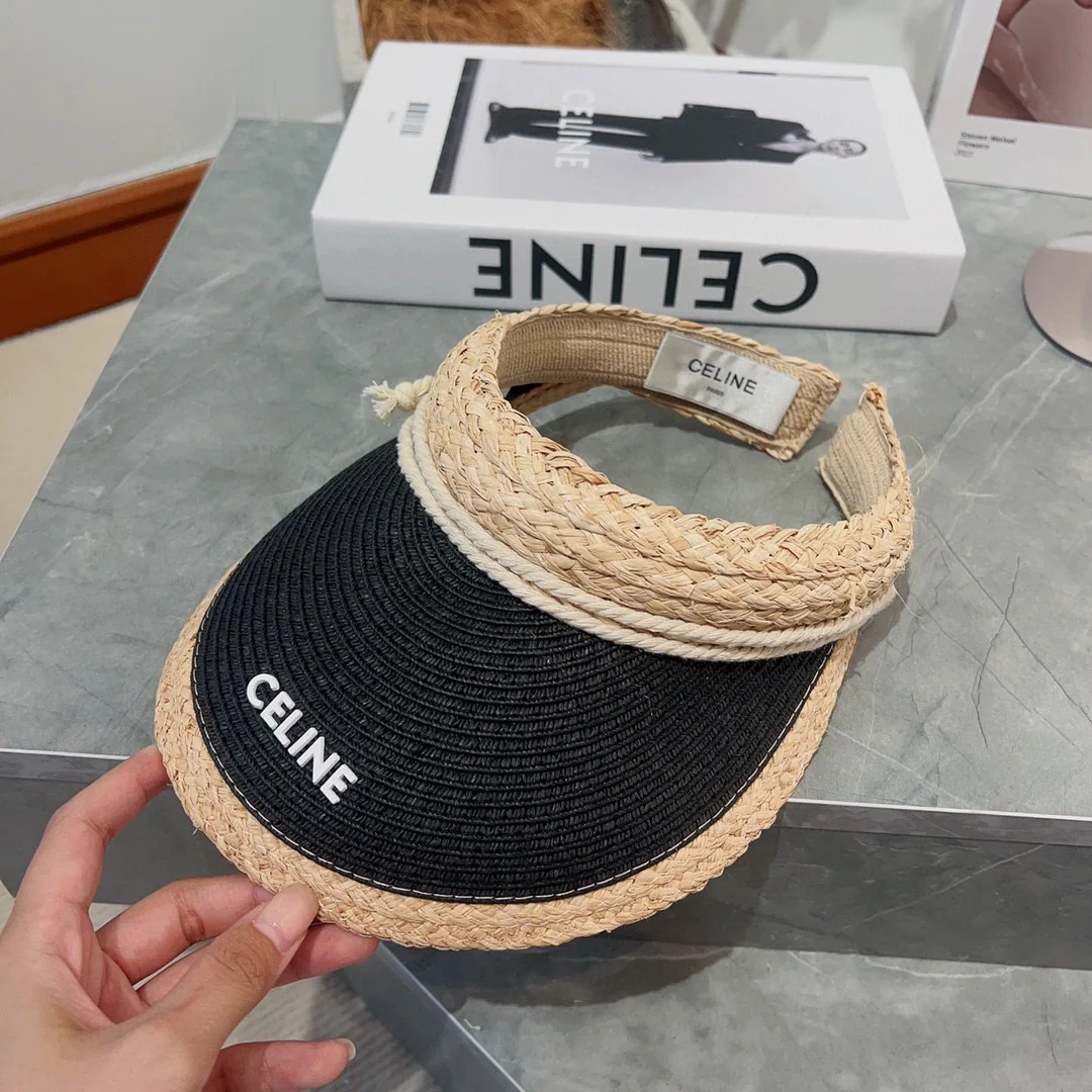 셀린느 오픈 탑 린넨 밀짚모자 상세 이미지 7