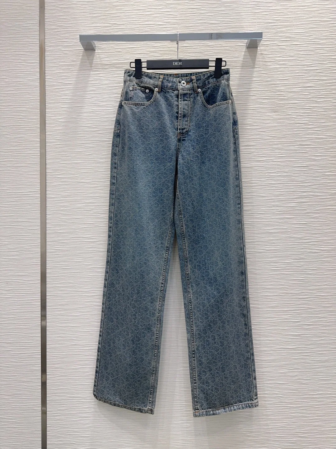 디올 데님 구조적 여성 바지 상세 이미지 3