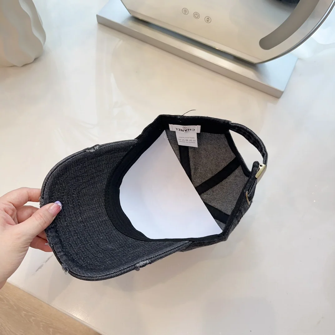 샤넬 데님 데미지 베이스볼 모자 상세 이미지 5