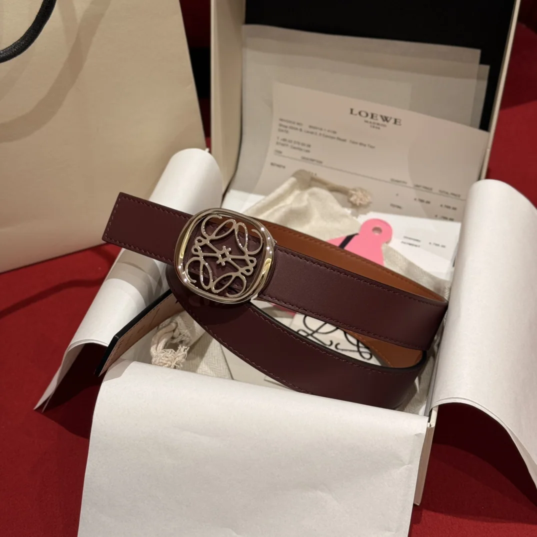 로에베 양면 가죽 벨트 175011
