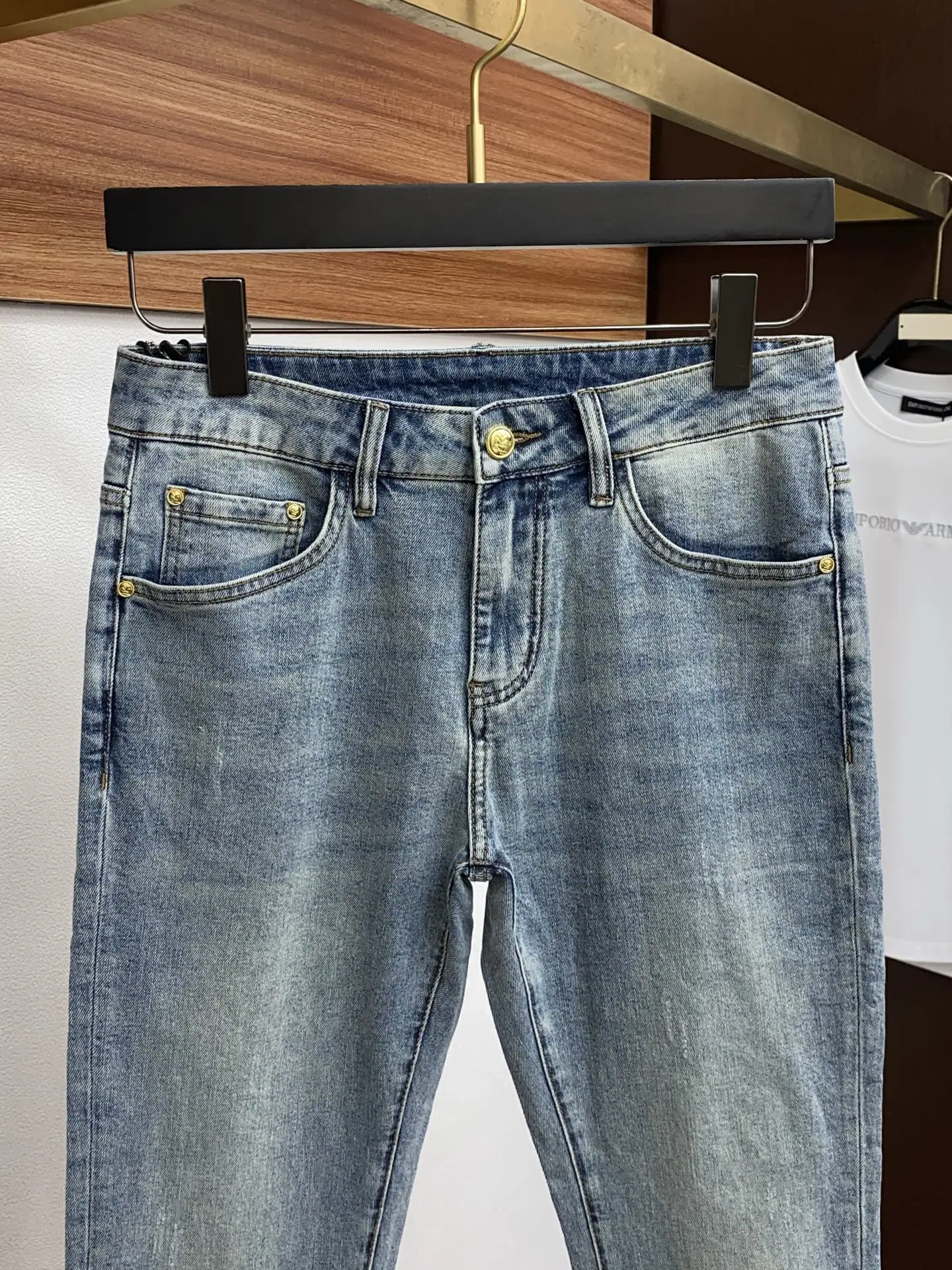 펜디 하드웨어 커스텀 데님 청바지 상세 이미지 3