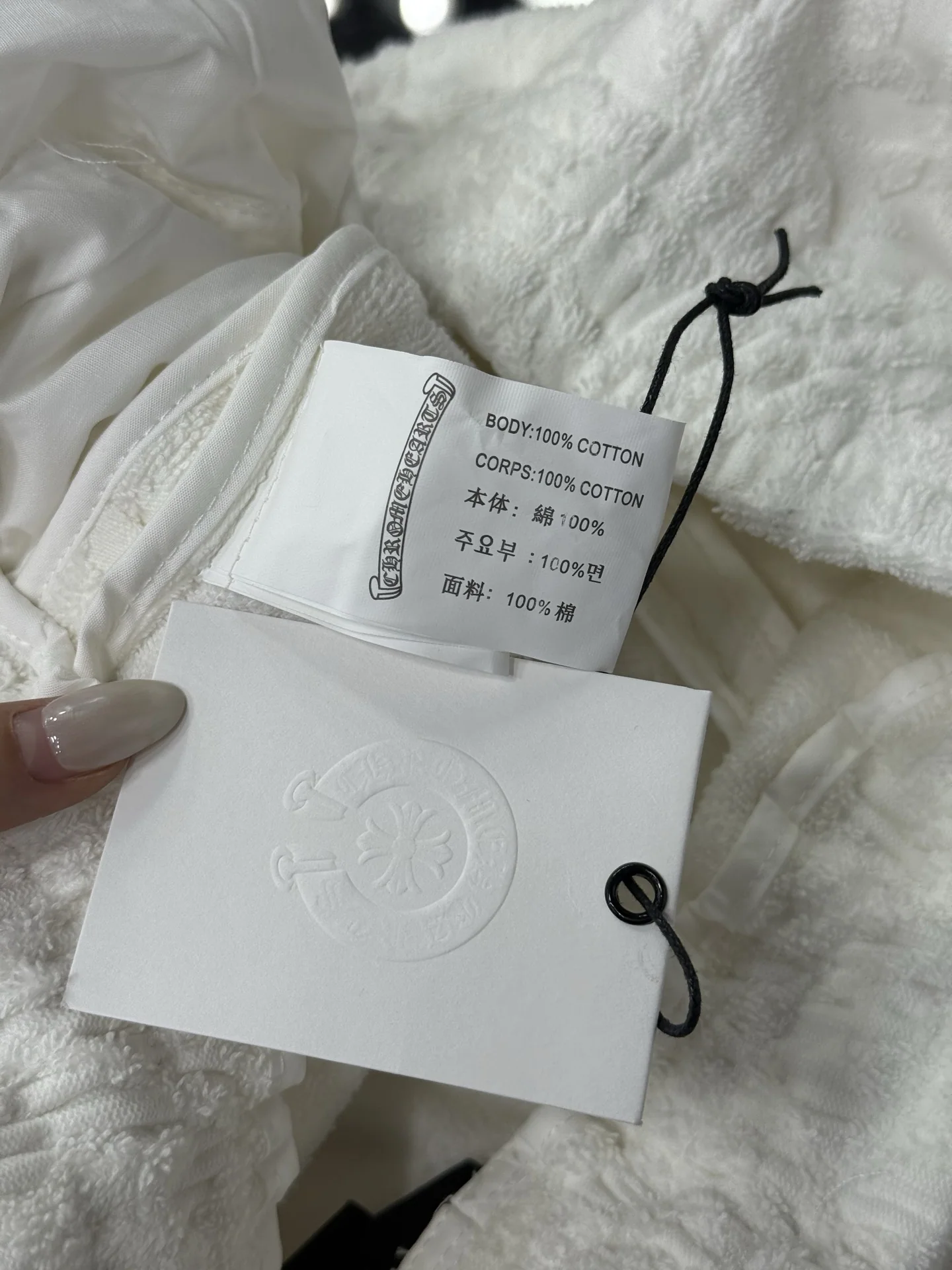 크롬하츠 모노그램 크로스 패치 남성 반바지 상세 이미지 4