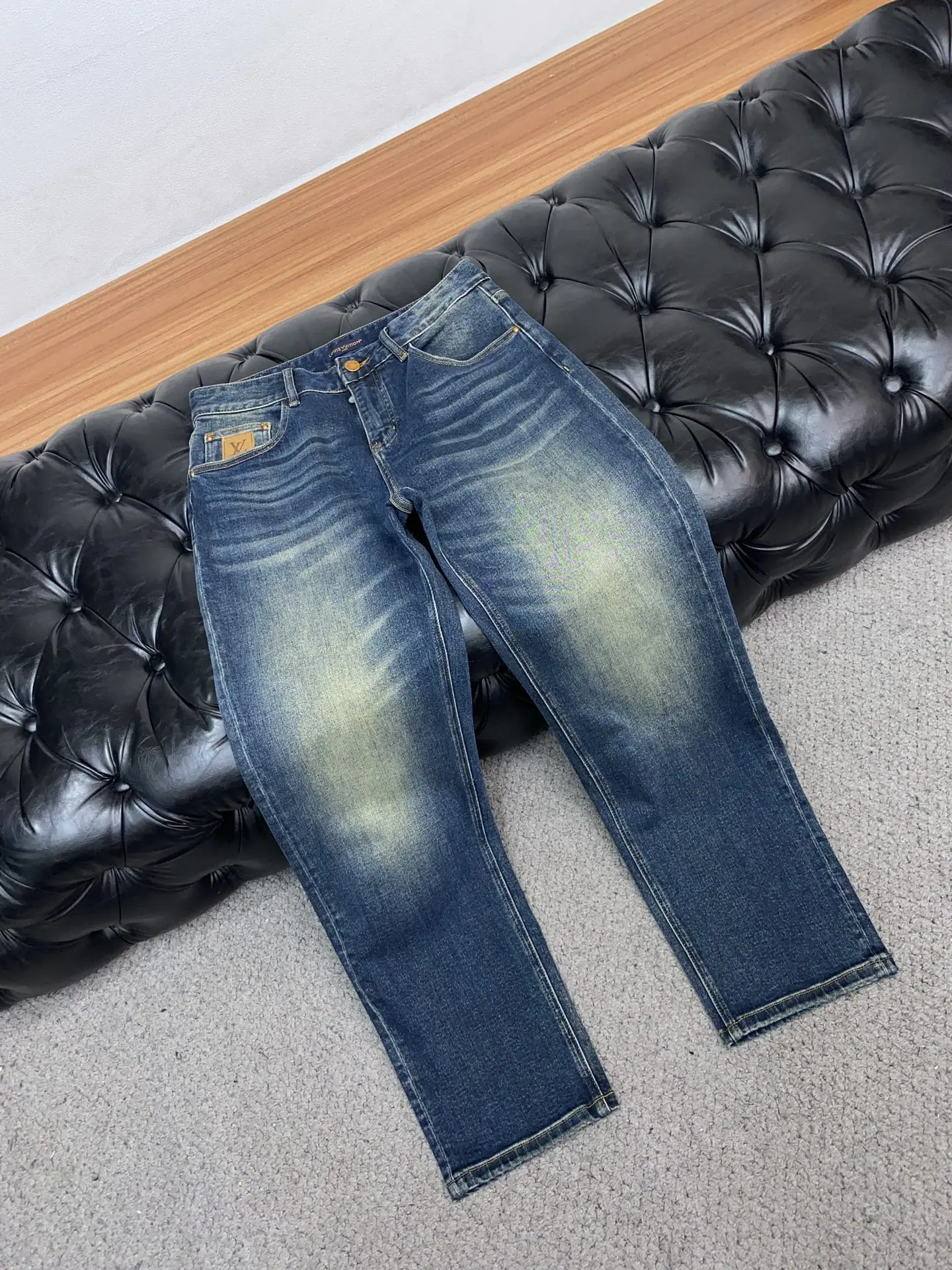 루이비통 데님 슬림핏 바지 상세 이미지 6