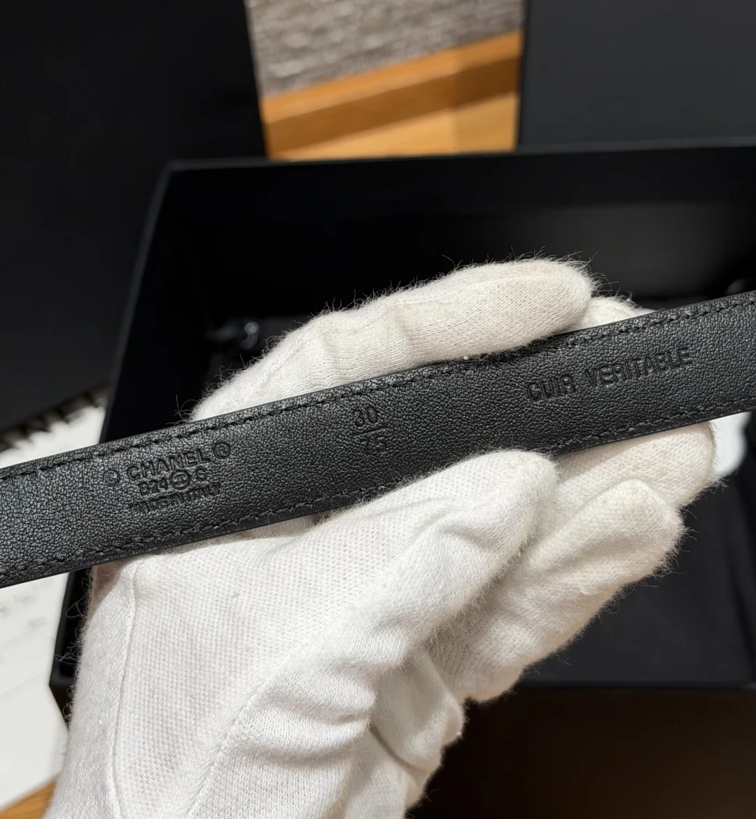 샤넬 퀼팅 램스킨 20mm 벨트 상세 이미지 5