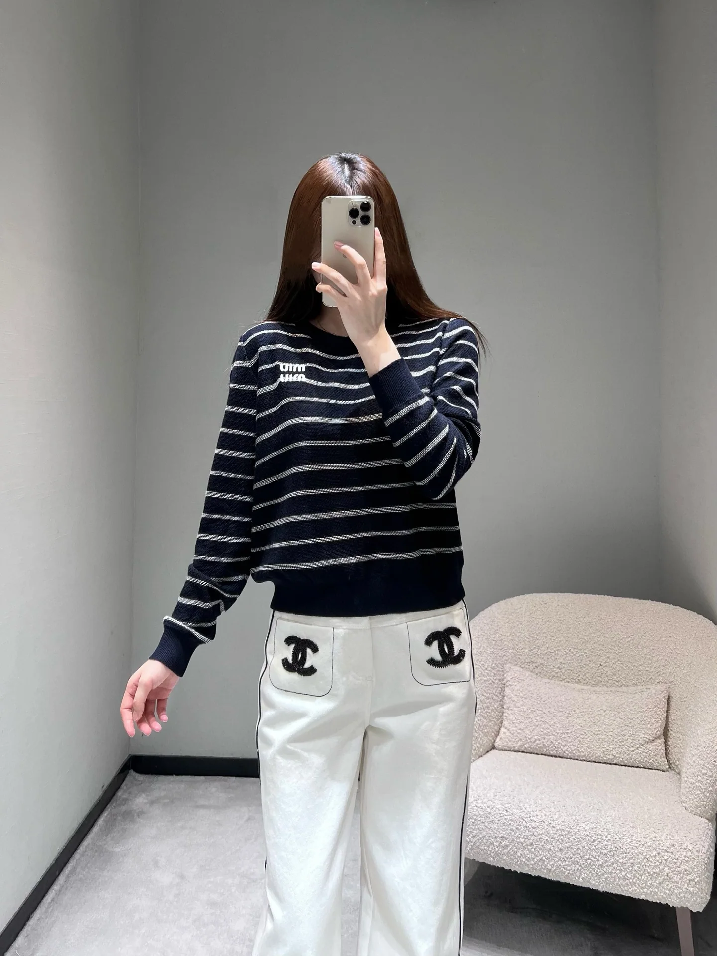 미우미우 26 SS 여성 니트 97285 Miu Miu Knit 상세 이미지 1