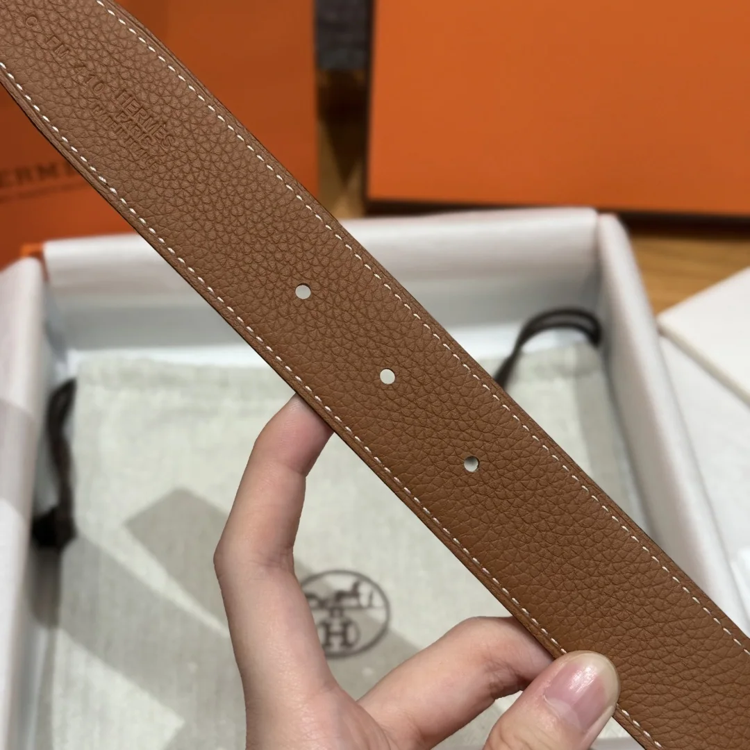에르메스 리버시블 메탈 버클 남성 벨트 상세 이미지 7