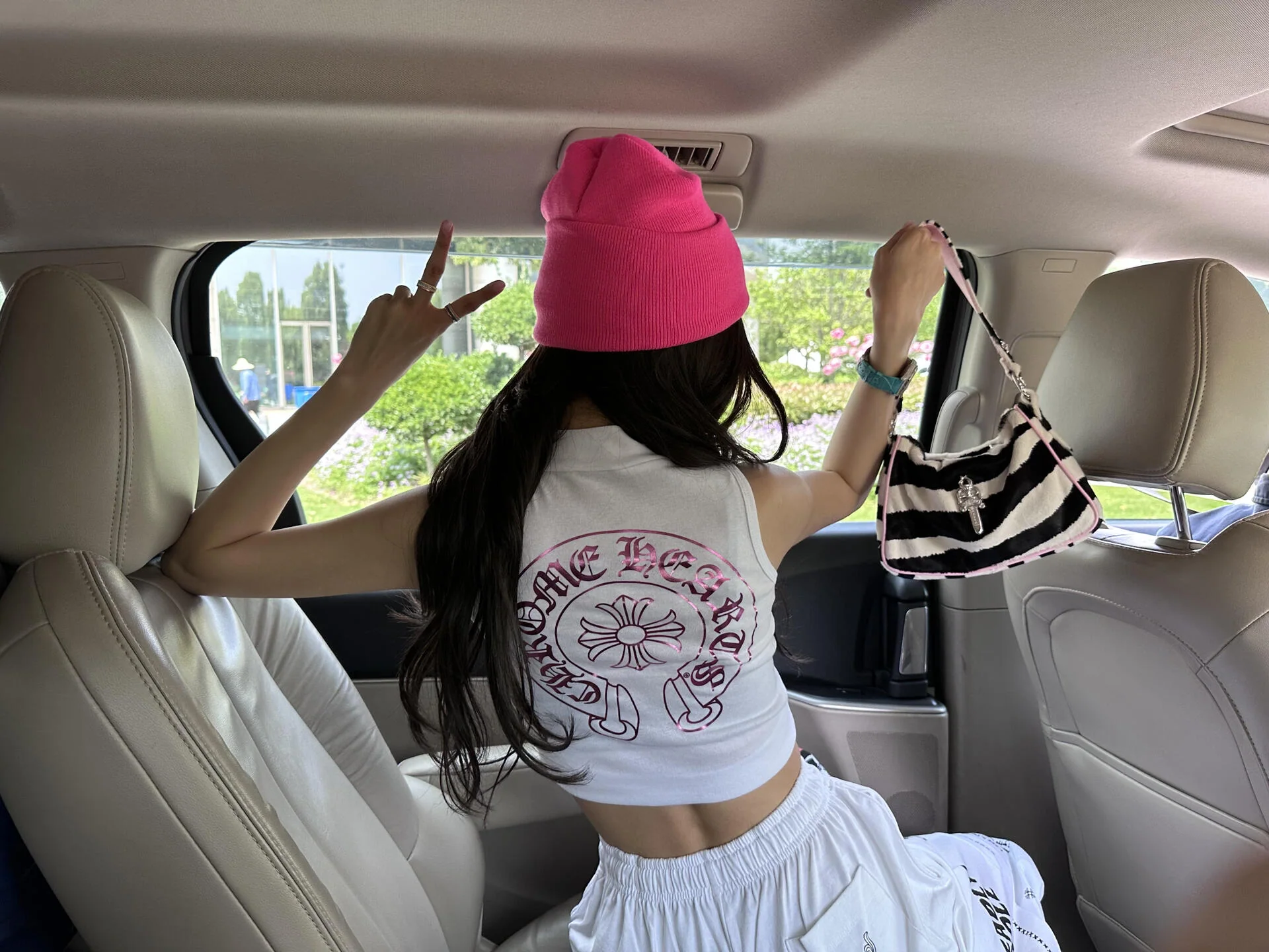 크롬하츠 빅소드 핑크 제브라 호스헤어 가방 상세 이미지 20