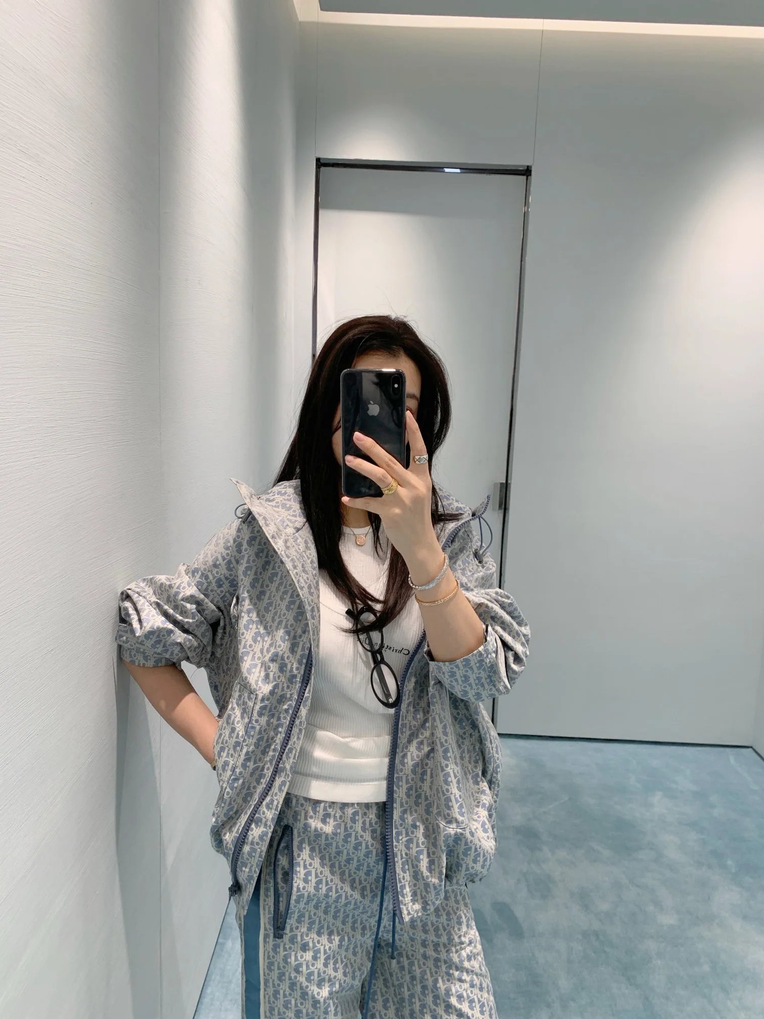 디올 자카드 여자 바지 상세 이미지 2
