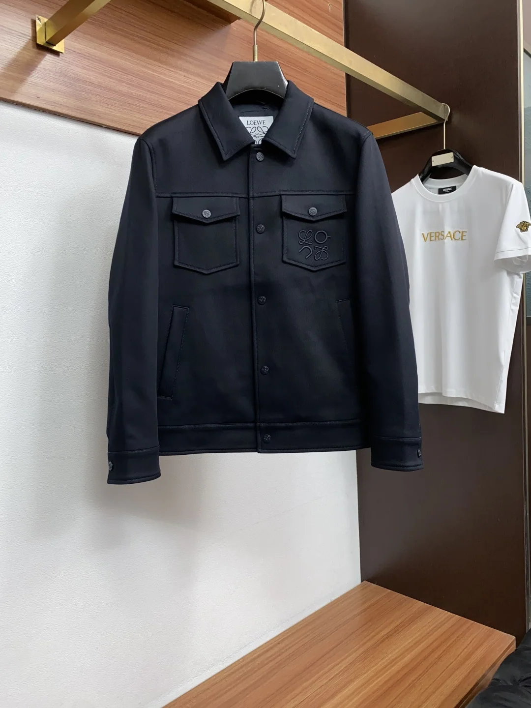 로에베 컬러 블록 라펠 자켓 남성 자켓 25SS