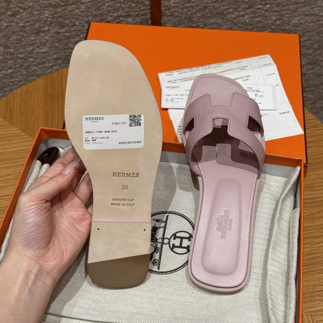 에르메스 오란 램스킨 슬리퍼 상세 이미지 3