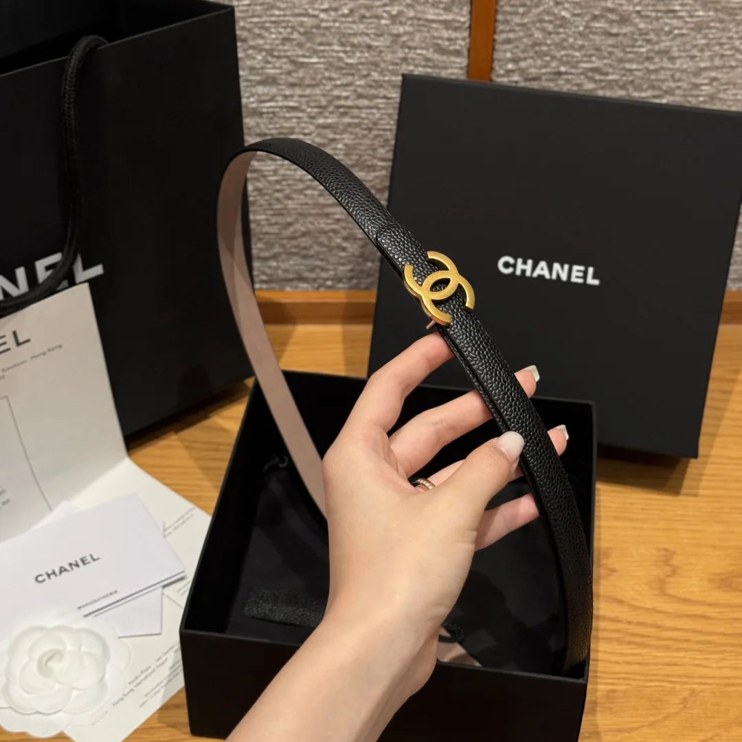 샤넬 슬림 양면 카프스킨 벨트 상세 이미지 5