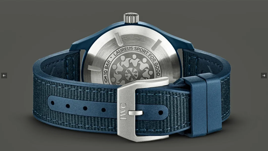IWC 블루 가스화 지르코니아 세라믹 남성 시계 상세 이미지 5