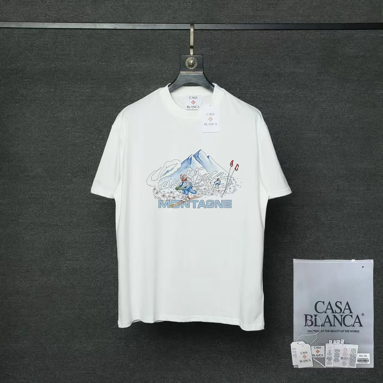 카사블랑카 오리지널 인쇄 여성 반팔 티셔츠 26 SS 91094
