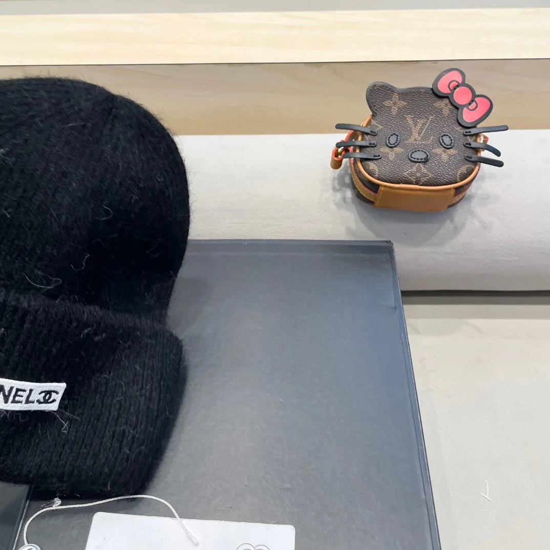 샤넬 더블 C 니트 비니 모자 상세 이미지 6