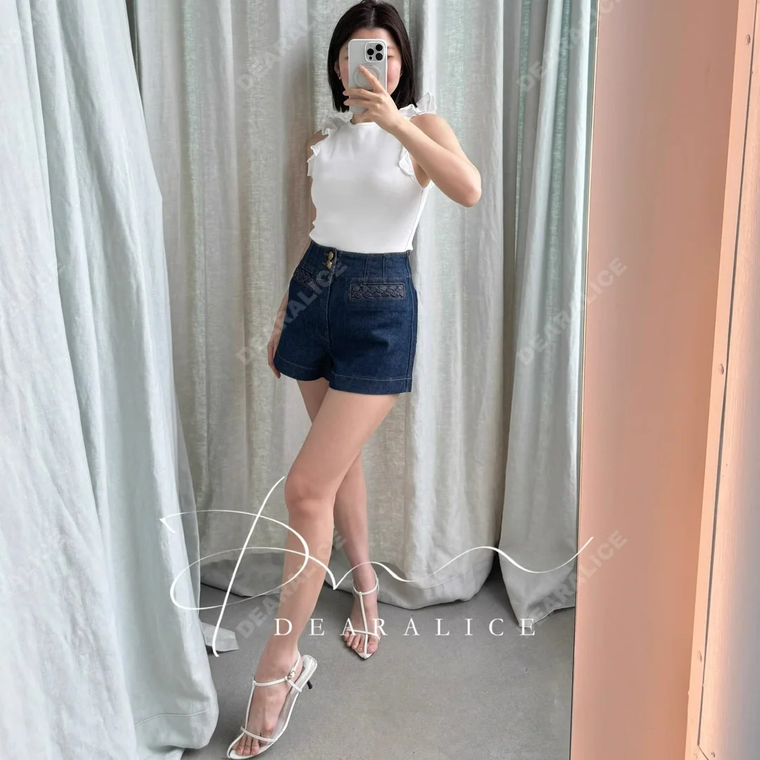 짐머만 프릴 민소매 여성 반팔 티셔츠 26 SS 상세 이미지 6