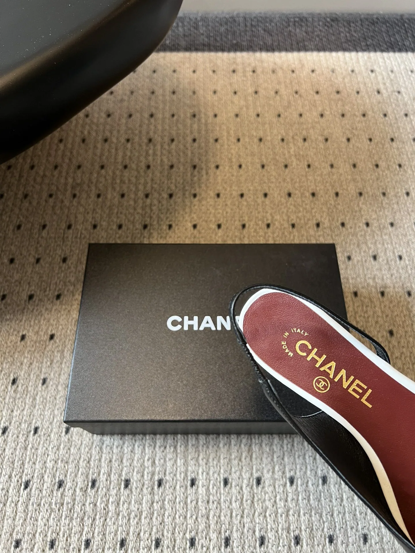 샤넬 컬러 블록 백리스 샌들 상세 이미지 8