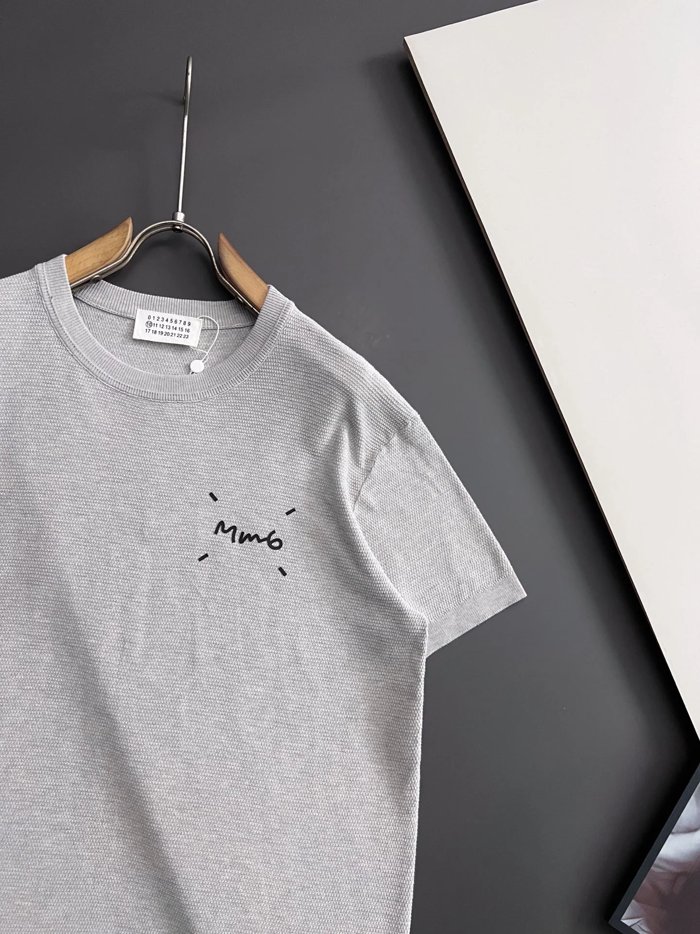마르지엘라 남성 코마 코튼 반팔 니트 셔츠 상세 이미지 3