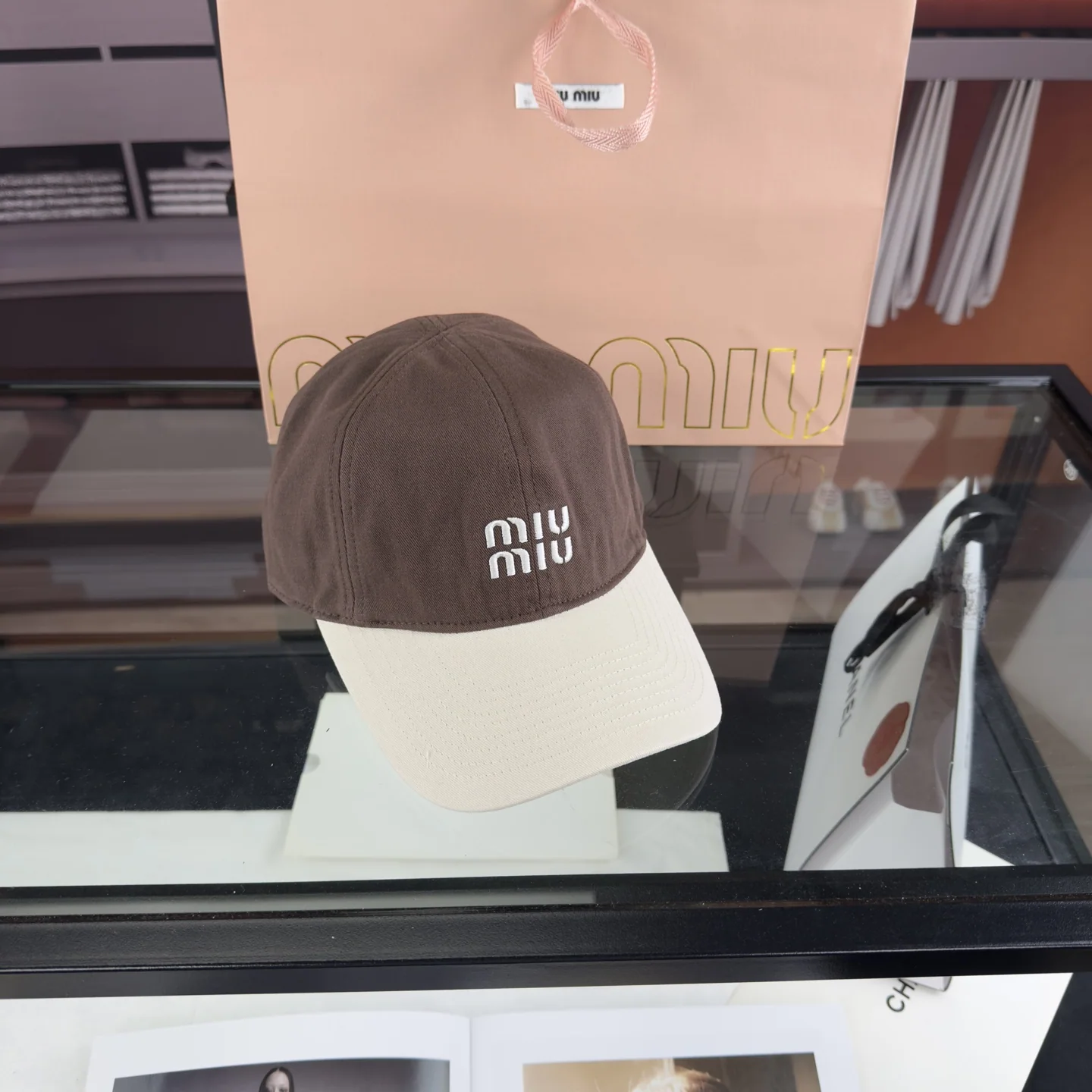 미우미우 컬러 블록 야구모자 상세 이미지 8