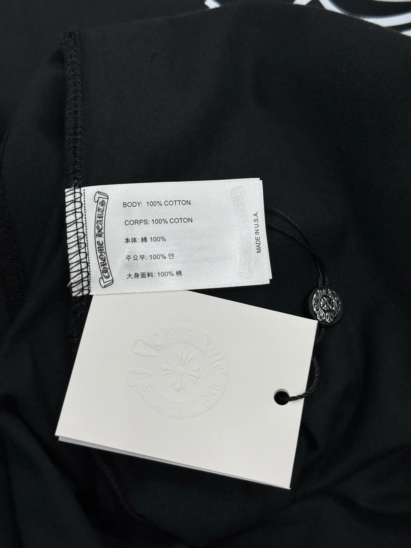 크롬하츠 산스크리트어 검 토템 남성 반팔 셔츠 상세 이미지 6