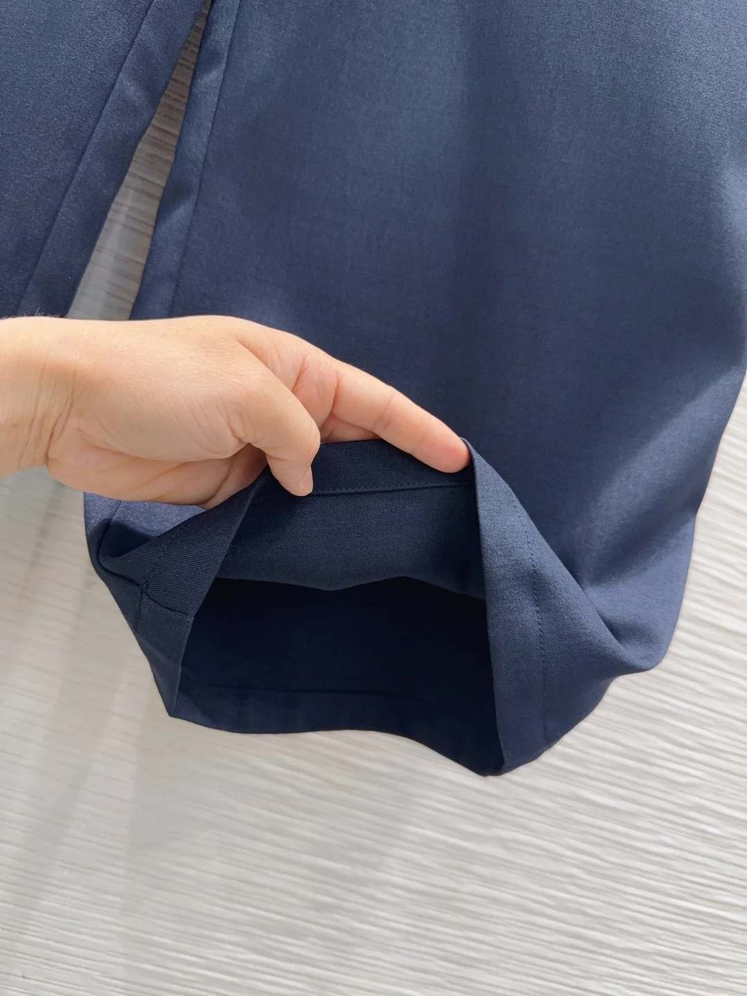 미우미우 와이드 레그 여성 바지 상세 이미지 5