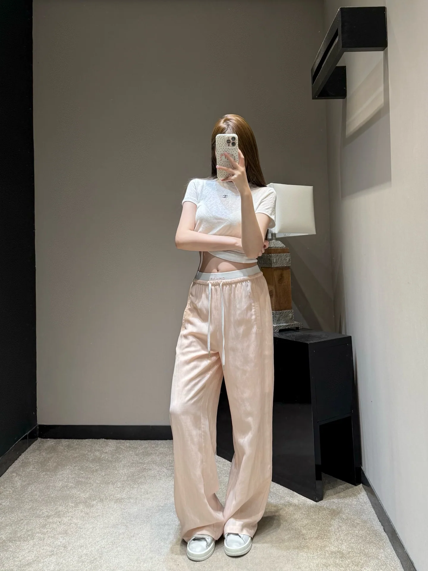 샤넬 린넨 혼방 와이드 바지 상세 이미지 2