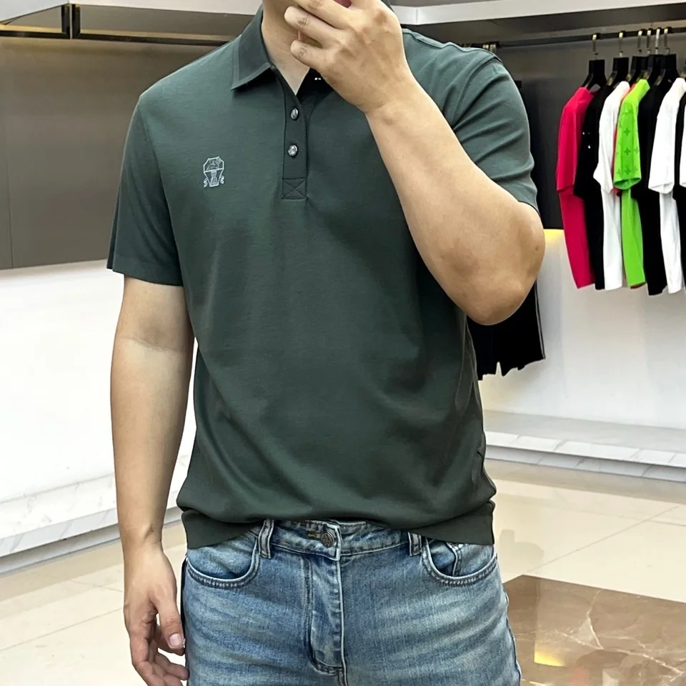 브루넬로쿠치넬리 남성 반팔 폴로셔츠 상세 이미지 2