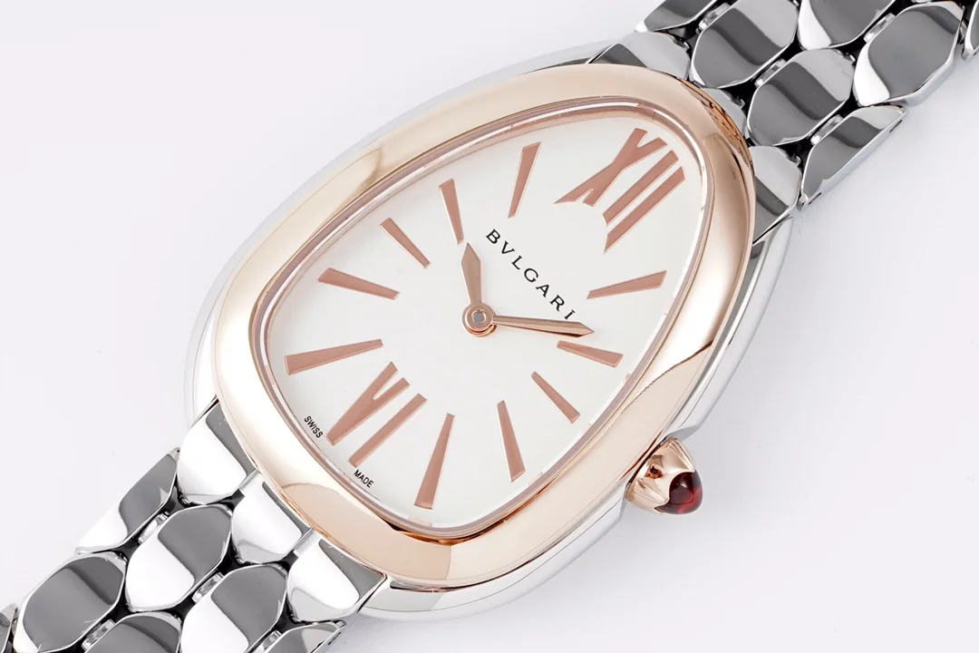 불가리 세르펜티 세두토리 골드 실버 다이아 쿼츠 여성 시계 레플리카 45022 Bvlgari 상세 이미지 3