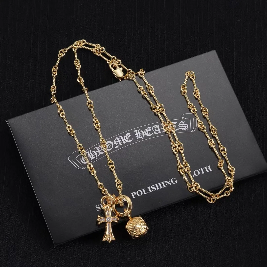 크롬하츠 크로스 더블 펜던트 목걸이 상세 이미지 6