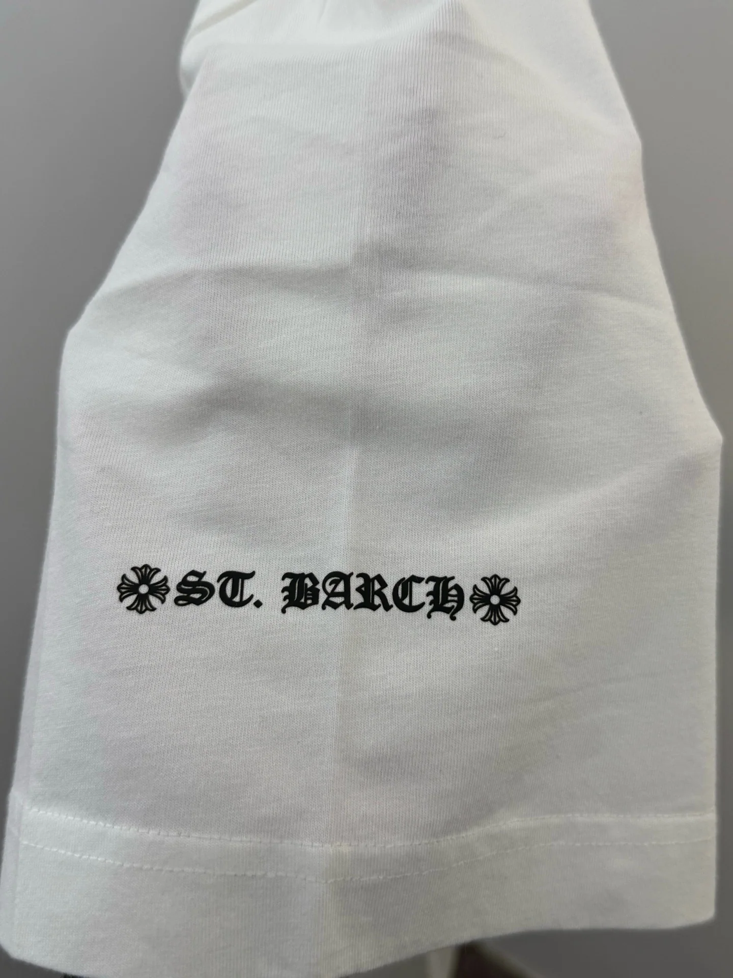 크롬하츠 화이트 세인트바츠 섬 남성 반팔 티셔츠 상세 이미지 7