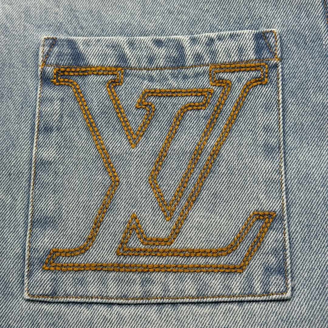 루이비통 LV 데님 반소매 셔츠 상세 이미지 8