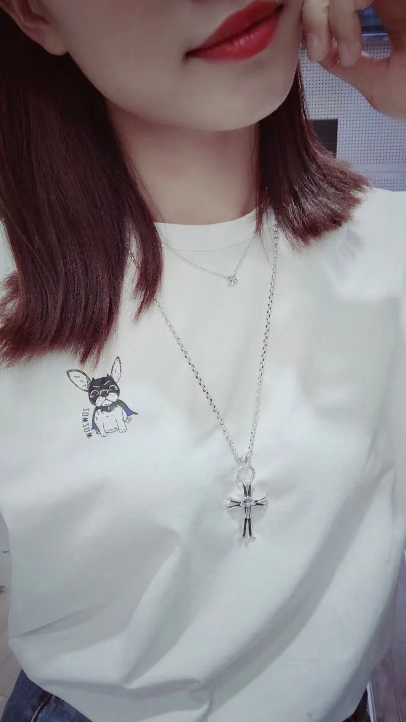 크롬하츠 더블 크로스 펜던트 목걸이 상세 이미지 5