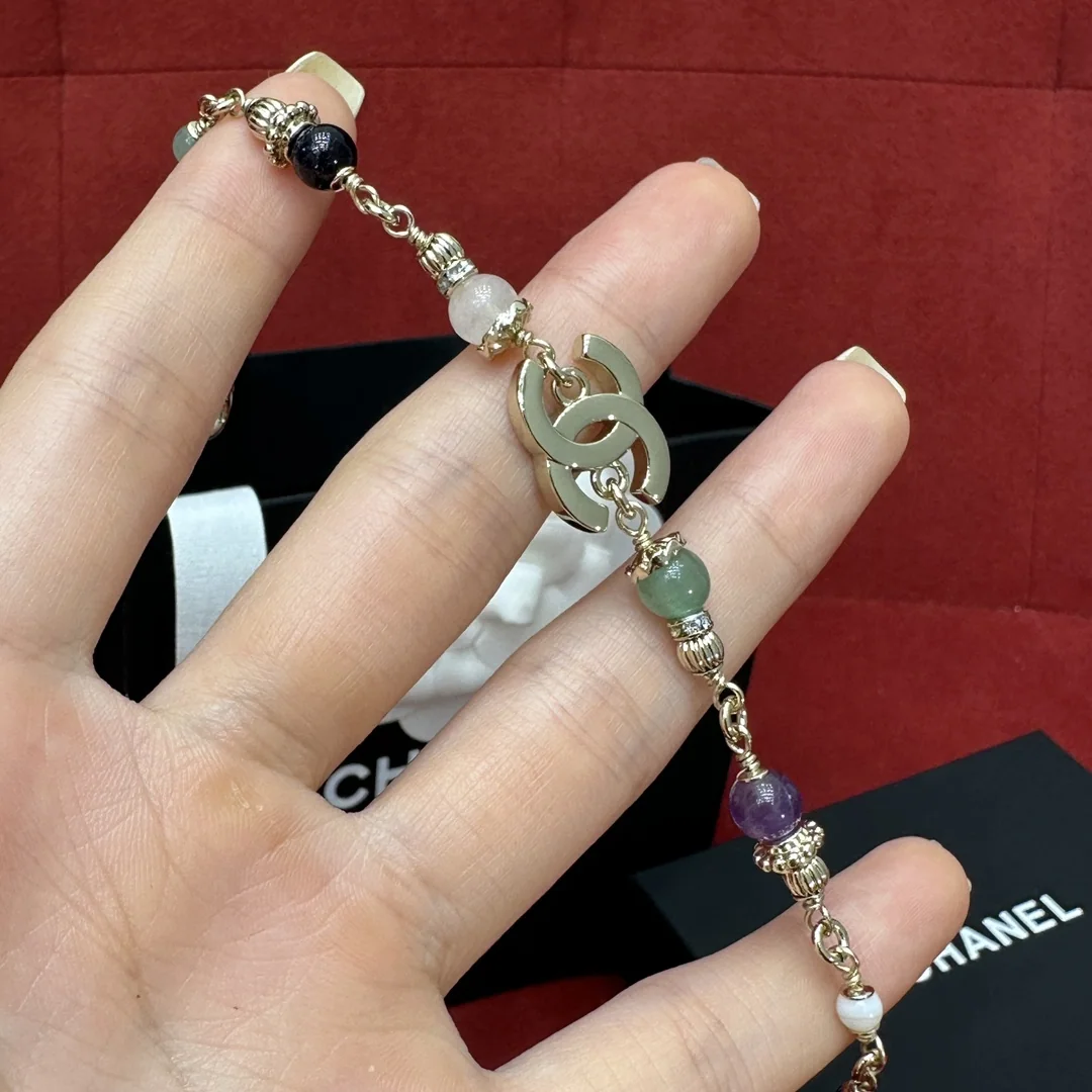 샤넬 마카롱 크리스탈 더블 C 목걸이 상세 이미지 2