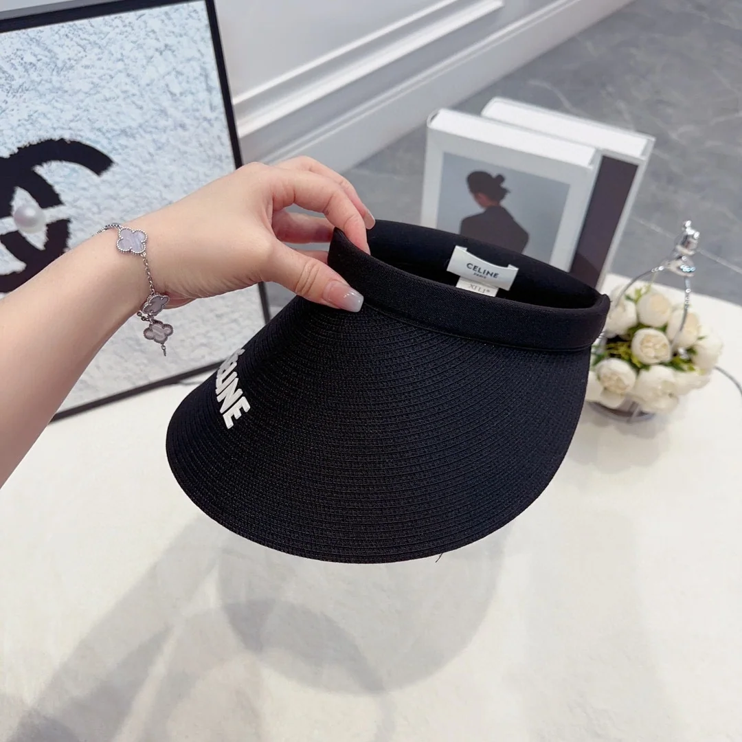 셀린느 더블 C 자수 헤드밴드 바이저 캡 상세 이미지 8