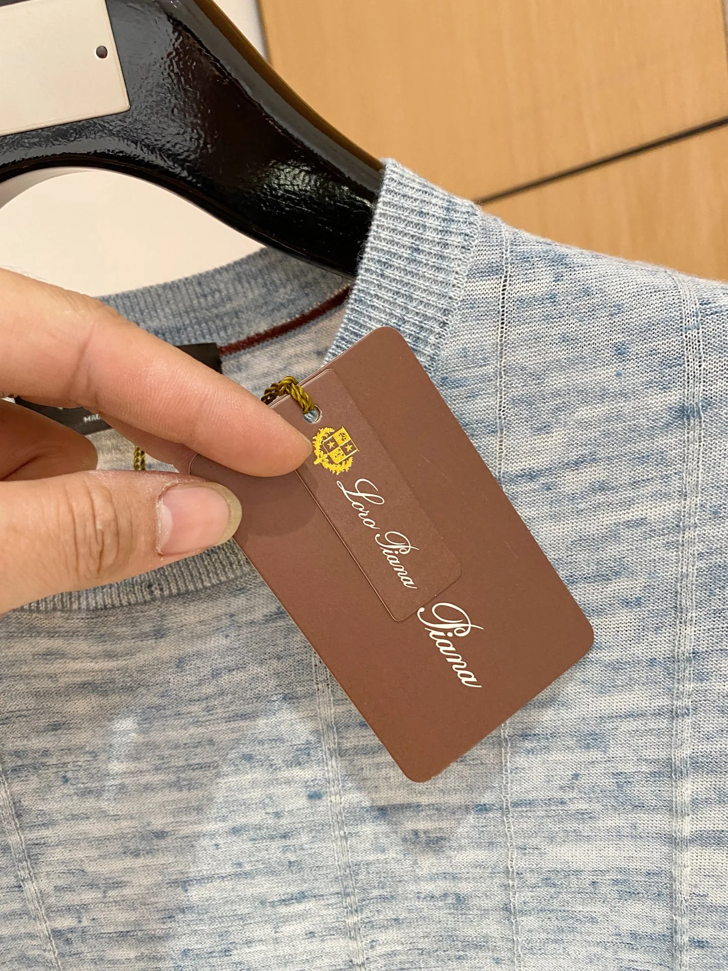 로로피아나 남성 린넨 반팔티 상세 이미지 5