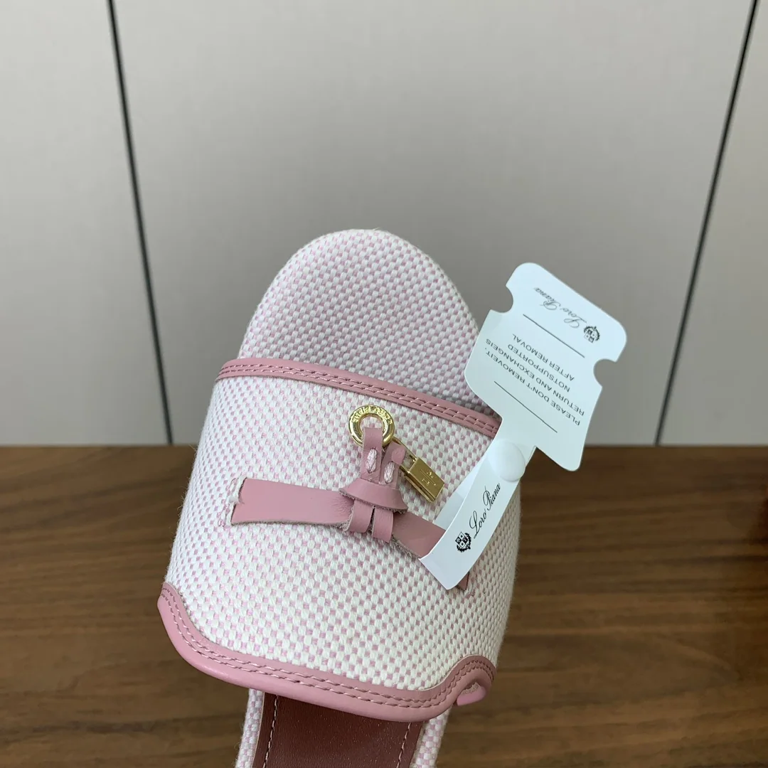 로로피아나 컬러 블록 미드힐 뮬 상세 이미지 7