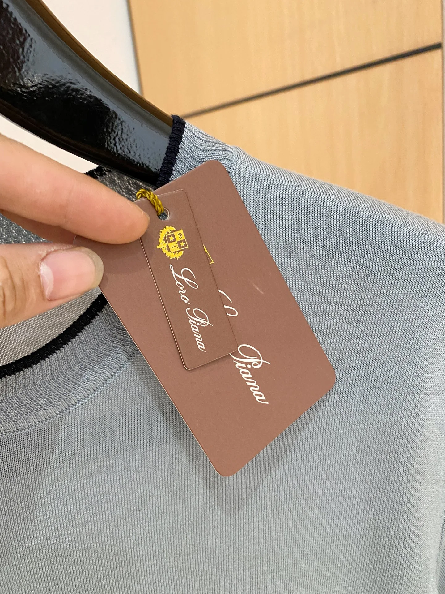 로로피아나 남성 린넨 혼방 반팔 셔츠 상세 이미지 5