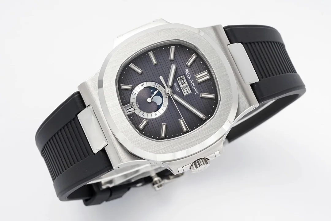 파텍필립 노틸러스 5726 애뉴얼 캘린더 러버스트랩 스틸 PPF 공장 레플리카 44074 Patek Philippe 상세 이미지 4