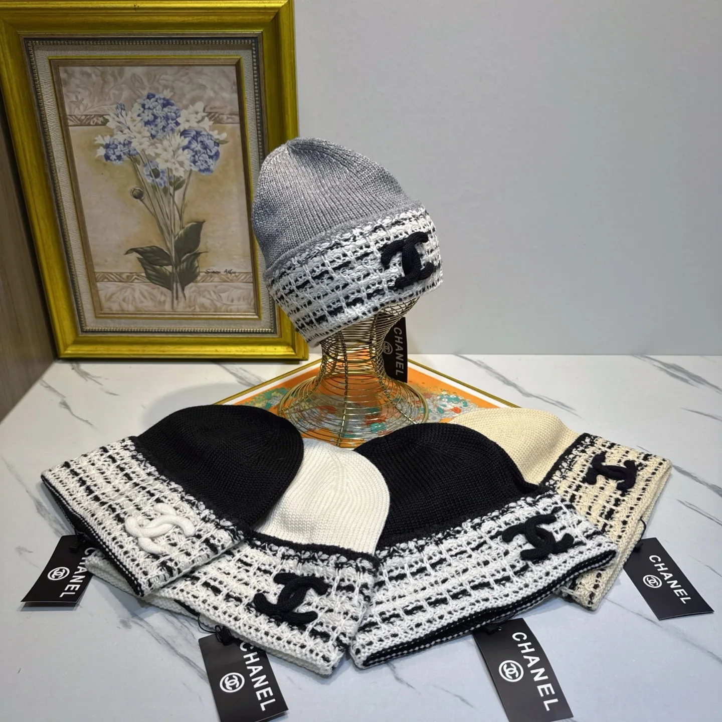 샤넬 울 모자 상세 이미지 5