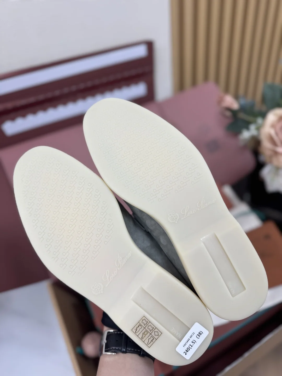 로로피아나 비버 모피 수작업 저굽 여성 신발 상세 이미지 8